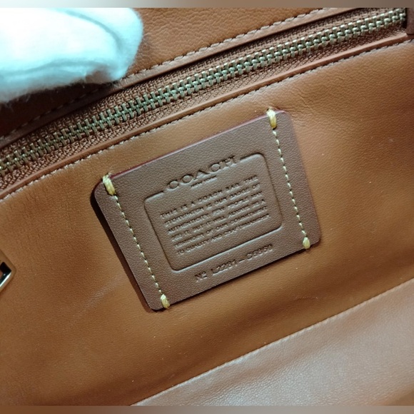 Coach Rogue HARD TO FIND Top Handle Bag In Brass/Dark Stone Multi MSRP: $695.00 - Picture 15 of 16